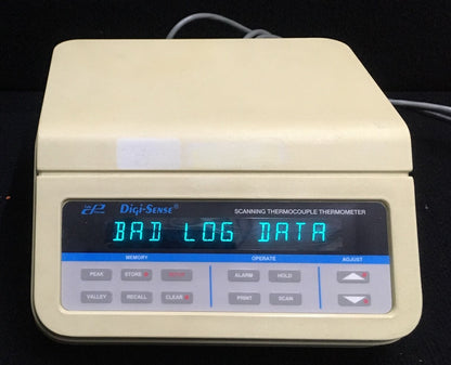 Cole-Parmer DIGI-SENSE 12 IINPUT SCANNING THERMOKOPPEL THERMOMETER 92800-10