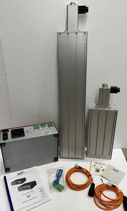 ISEL Linearantrieb 850&amp;400 2 Schrittmotoren 396330 8001 &amp; 4 Achsen CONTROLLER