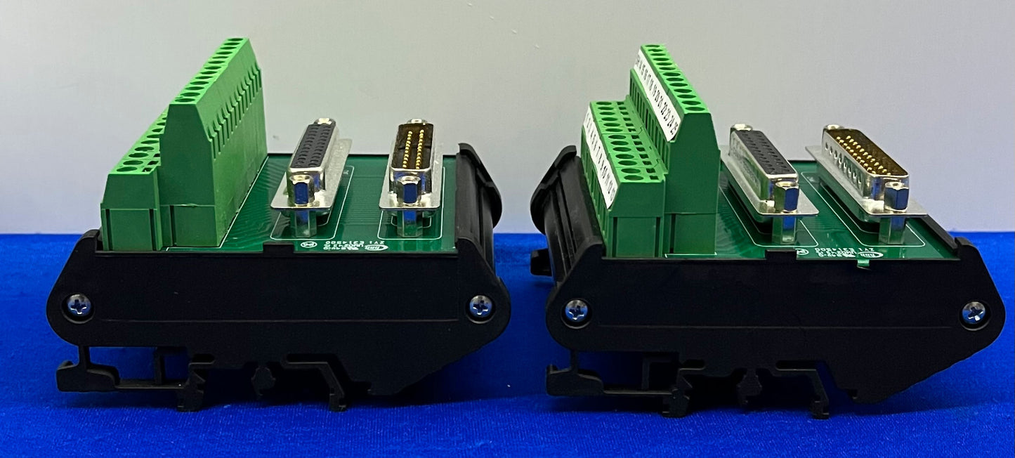 AMERICAN ELECTRICAL LDSUB-25-MF 25 PIN Dsub to TERMINAL BLOCK - 1 LOT OF QTY 2