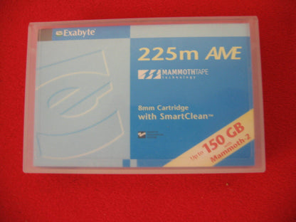 CARTOUCHE DE BANDE EXABYTE 225M AME 8 MM AVEC SMARTCLEAN JUSQU'À 150 Go COMPRESSÉ 