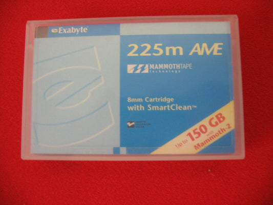 EXABYTE MAMMOTH-2 225M AME 8 MM TAPE CARTRIDGE W/SMARTCLEAN UP TO 150 GB