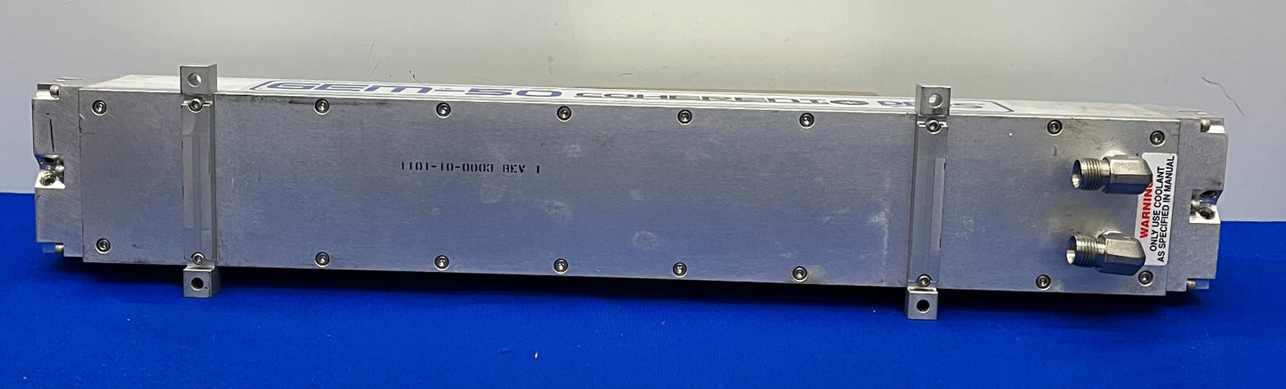 COHERENT GEM 50 DEOS / GEM-50L レーザーヘッド 1101-00-0001 REV A - 部品/修理