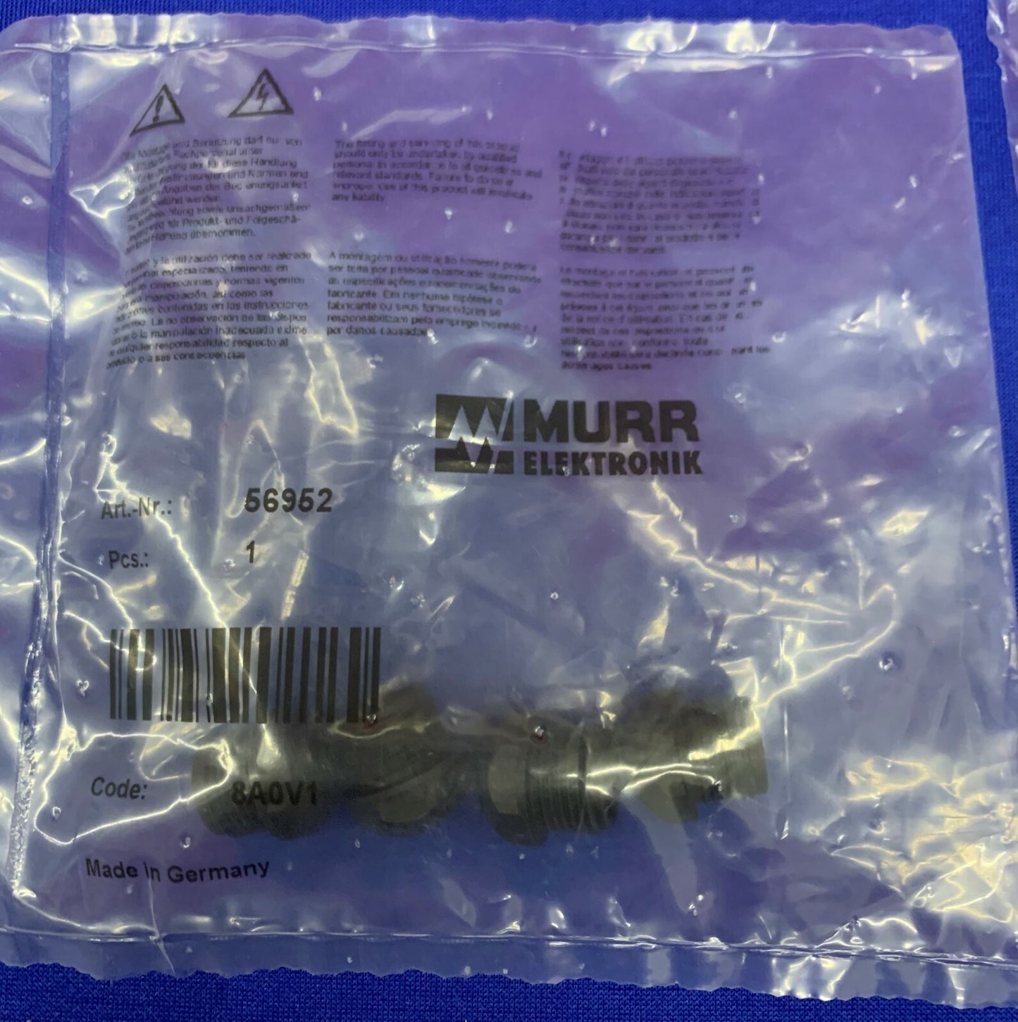 Murr Elektronik 品番 56952 M12 ブラインド キャップ 23 パック (1 袋あたり 4 個) 