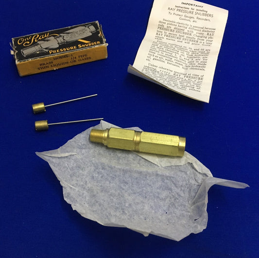 RAY DRUCKDÄMPFER MODELL 1 MESSING 1/4 ROHR