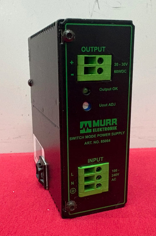 MURR SWITCH MODE POWER SUPPLY 85064 MCS2.5-115-230/24 INPUT 100-240