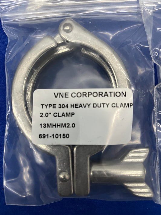 VNE-FLÜGELMUTTER 304SS, SCHWERE SANITÄRE 2,0-ZOLL-KLEMME, 13MHHM2.0 691-10150, MENGE 5