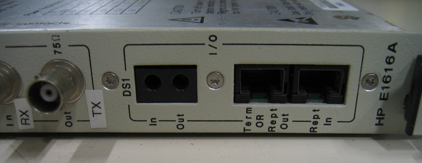 HP AGILENT E1616A 155 MB/S OPTISCHE LIJNINTERFACE HP75000 MET HANDLEIDING 