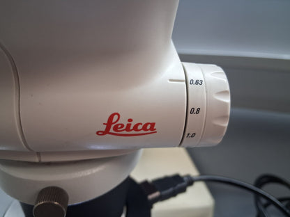 Leica S4E 6.3-30X Stereo Zoom Microscope with Boom Stand and LED Ring Light