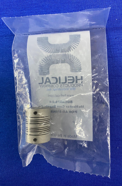 HELICAL PRODUCTS MW INDUSTRIES BDCA075-8-8 FLEXIBLE ALUMINUM COUPLING
