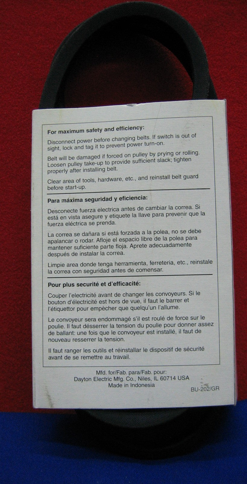 Dayton Keilriemen, A 44 A44 #6A147, 6A147G