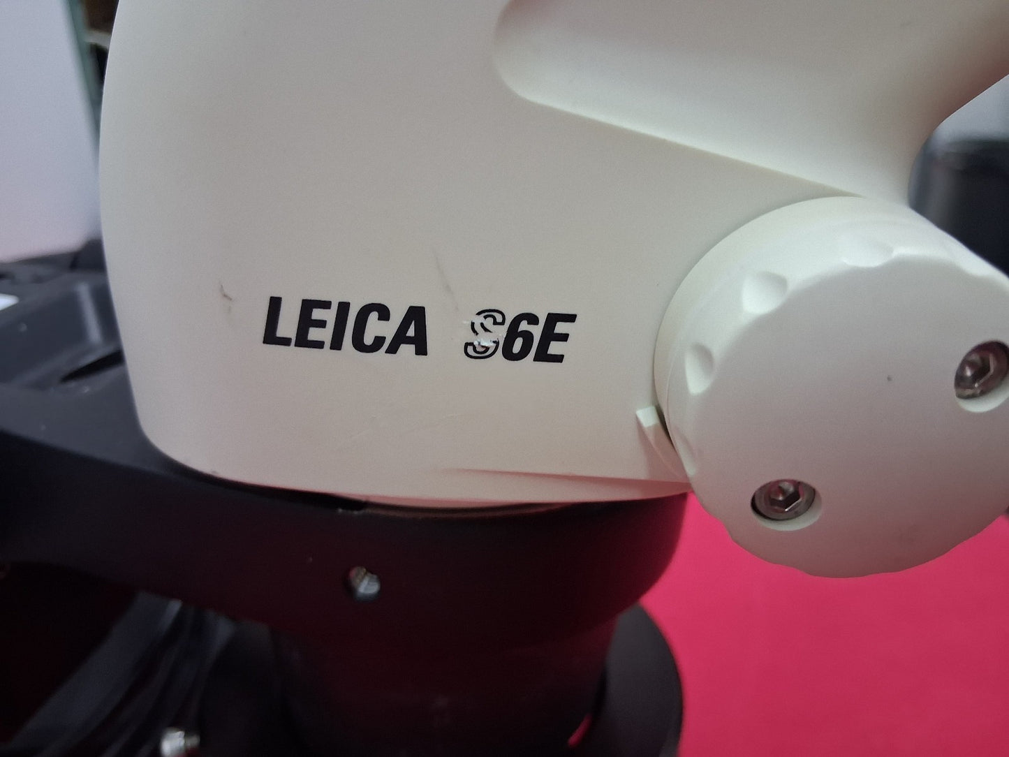 LEICA S6E STEREO ZOOM 6.3- 40X MAGNIFICATION BOOM STAND LED RING LIGHT