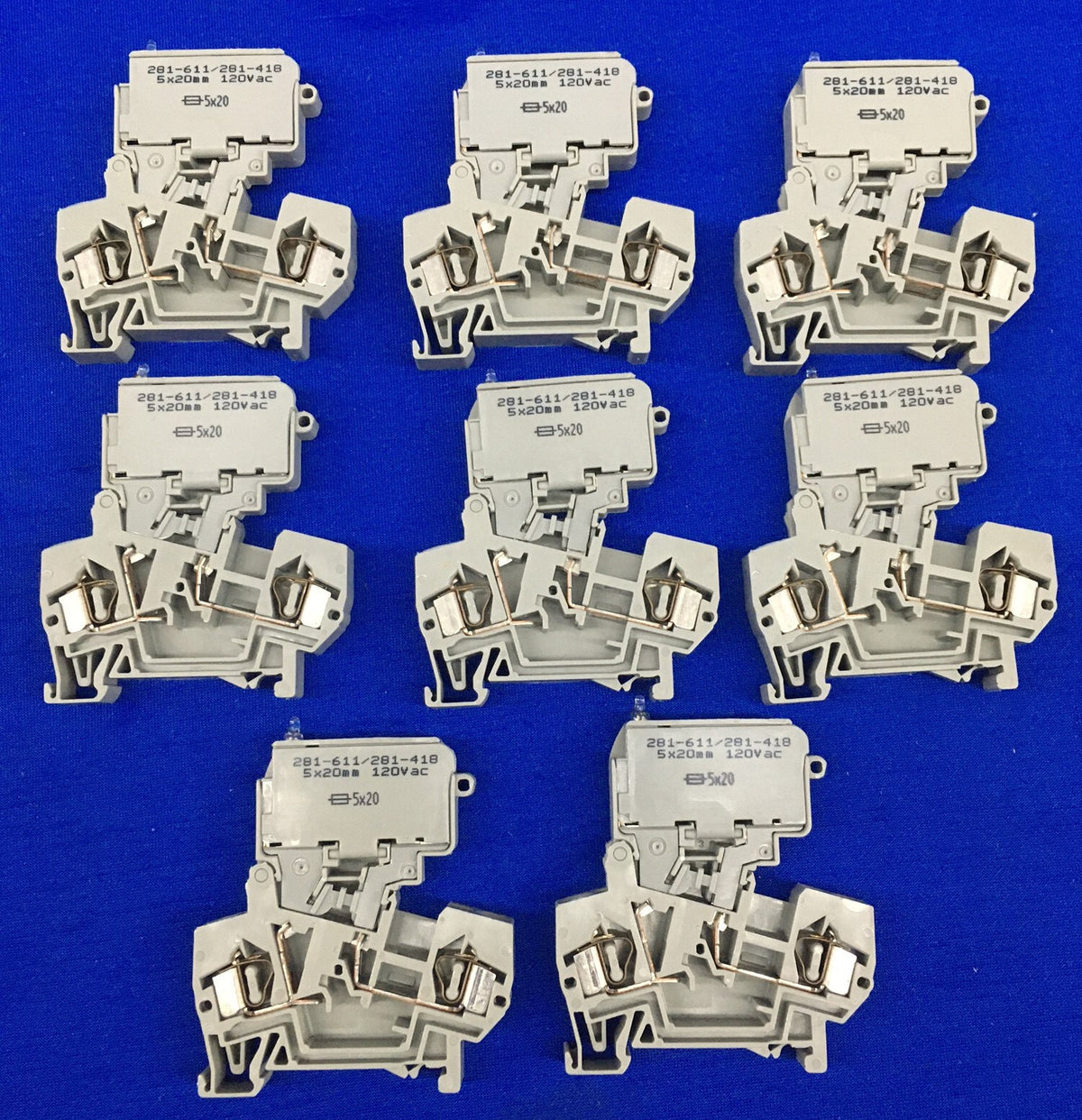 1 ロット数量 8 個 WAGO 281-611/281-418 281611281418 2 導体ヒューズ端子ブロック