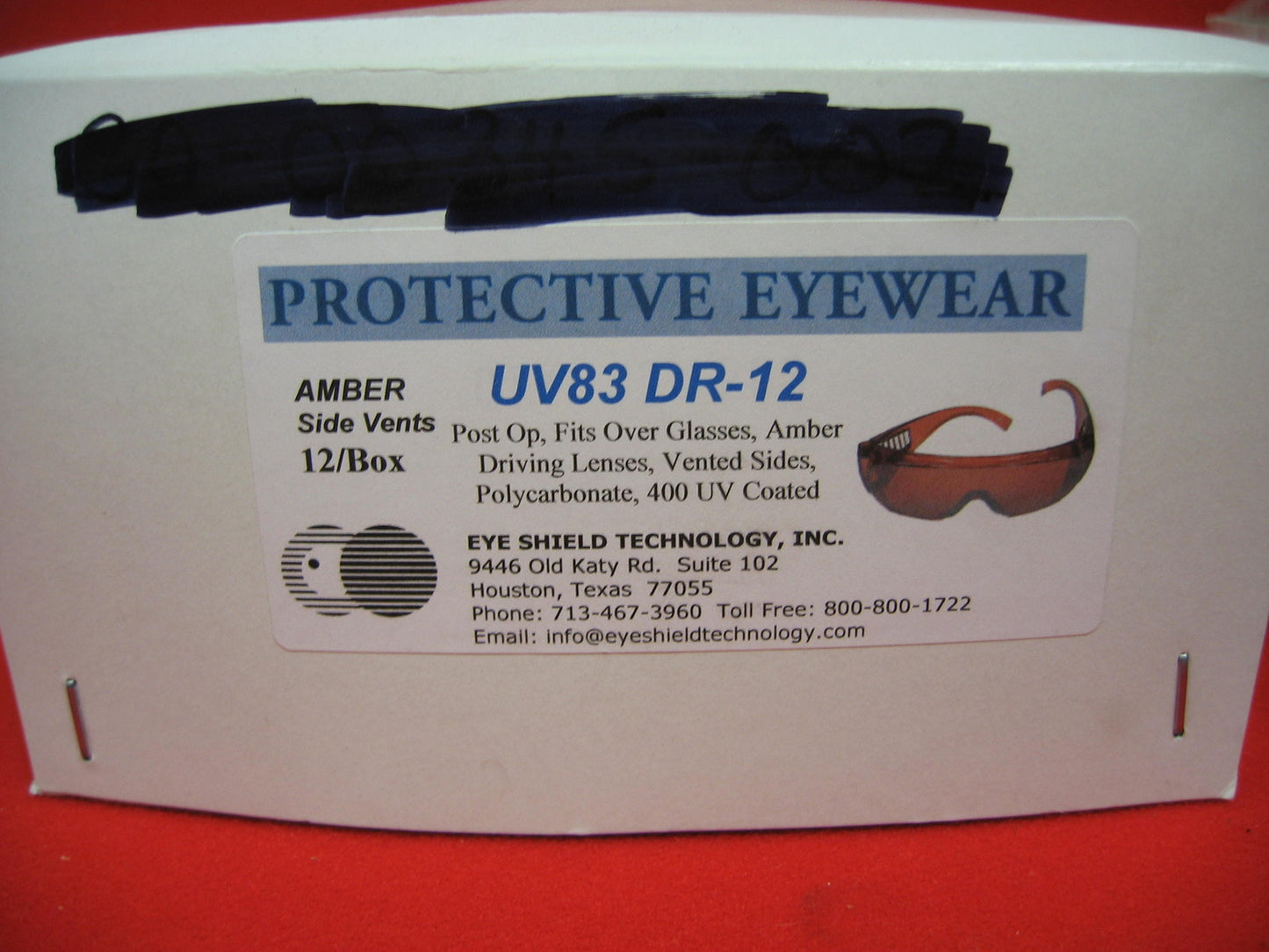 GAFAS PROTECTORAS PARA OJOS AMBER DRIVE DRIVING UV83DR-12 UV83 DR-12