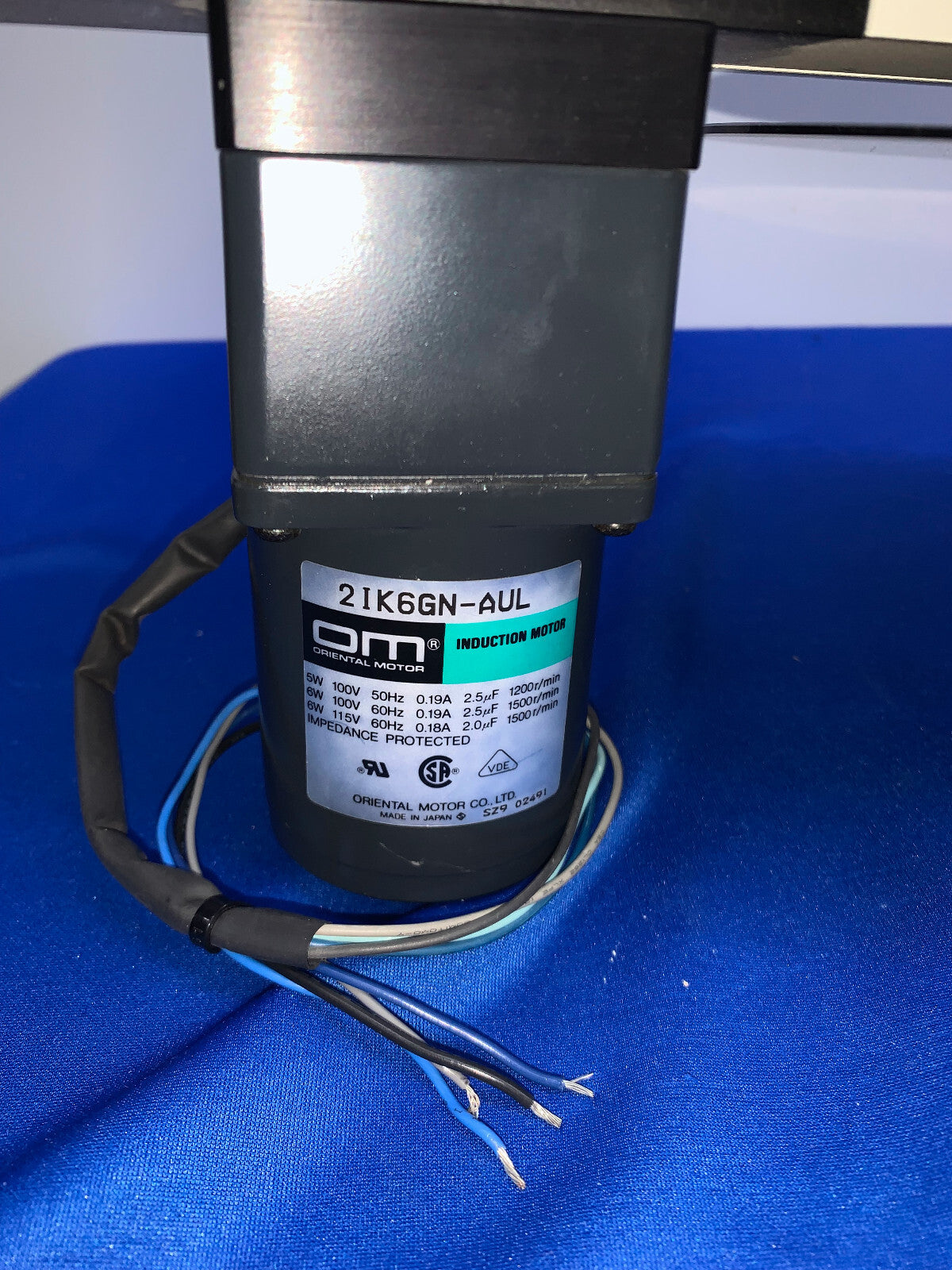 ORIENTAL MOTOR 21K6GN-AUL INDUKTIONSMOTOR MIT GETRIEBE - KONDENSATOR FEHLT