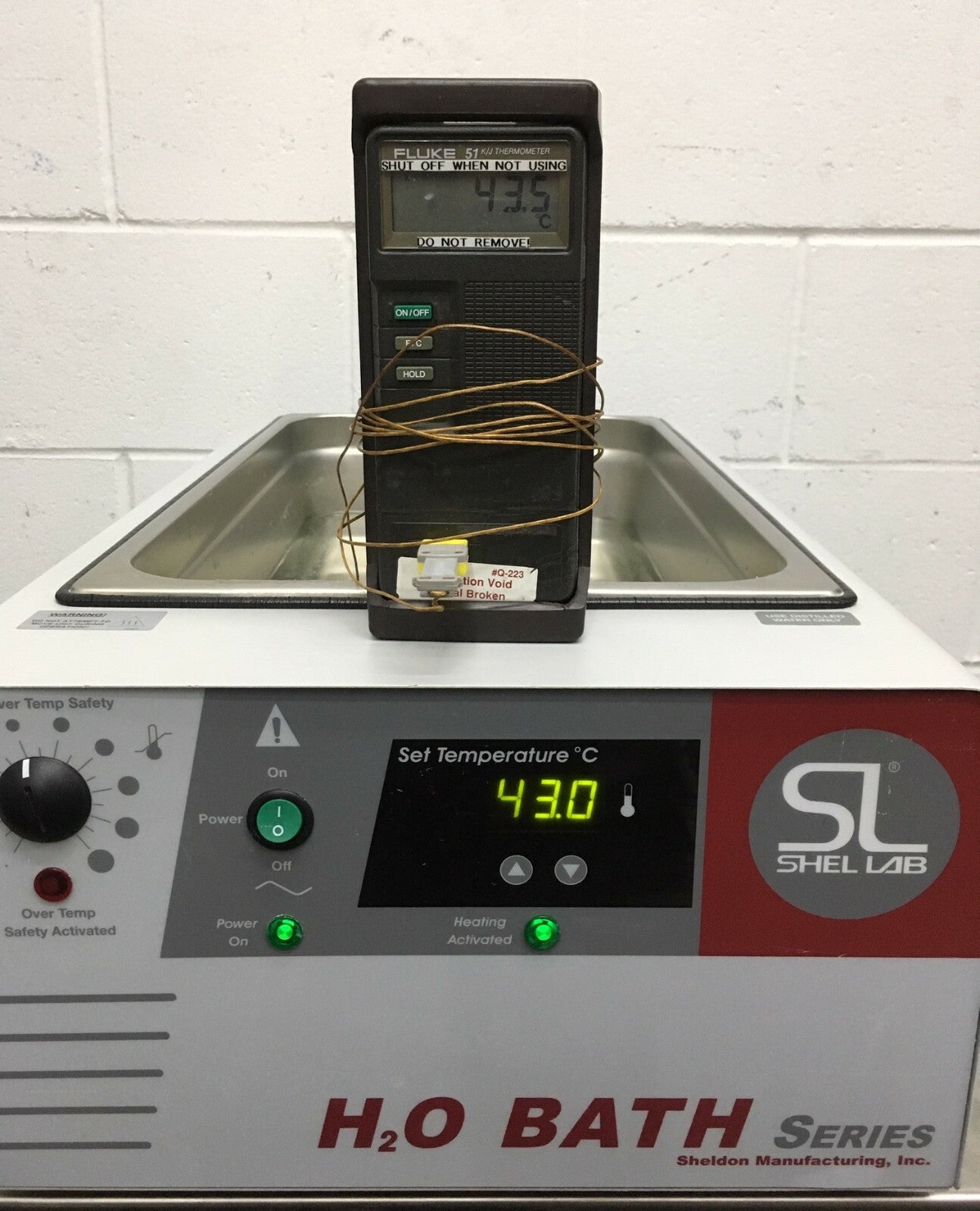 SHELDON W20M / PN 9021187 H20 BATH SERIE BEHEIZTES WASSERBAD 11,5" x 19,5" x 6"