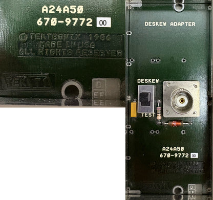 TEKTRONIX  DESKEW ADAPTER 92A60/90 IDENTIFICATION # 010-0456-00 W/ CABLE