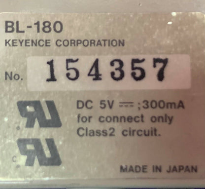 Keyence バーコードリーダー スキャナー BL-180 DC 5V 300mA 