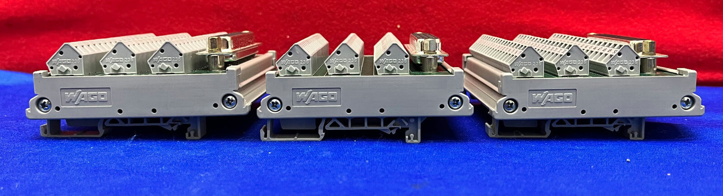 1 ロット数量 3 - WAGO 50 ピン DIN レール マウント ターミナル ブロック