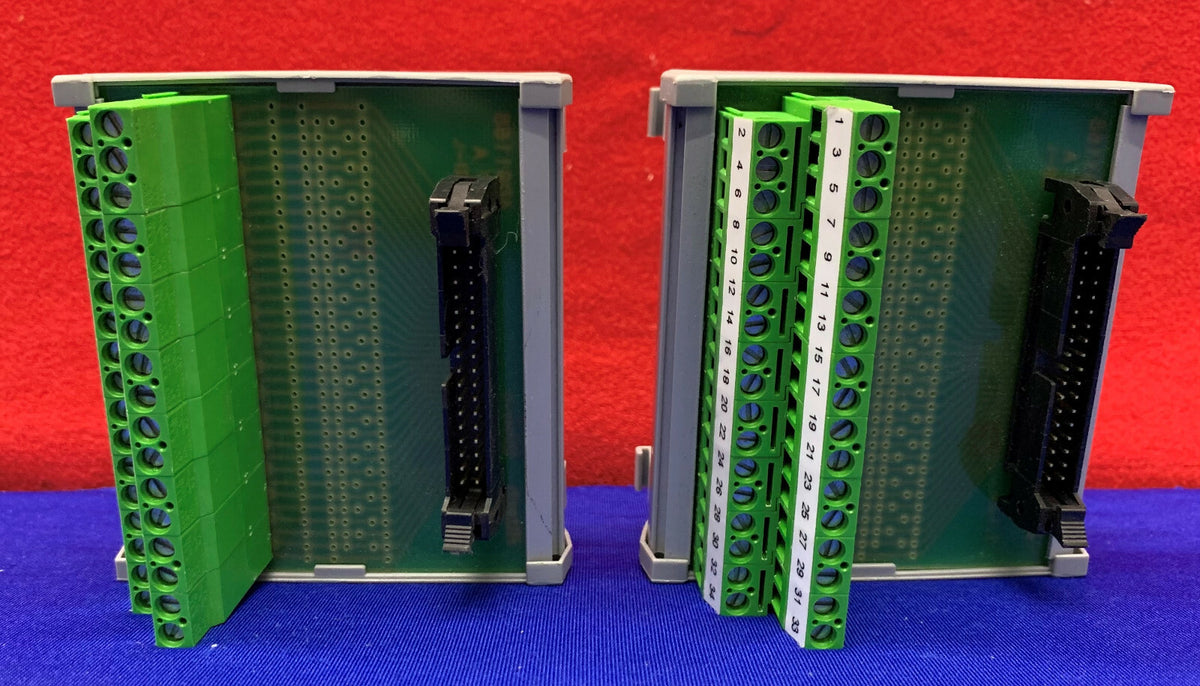 Lot van 2 - Connectwell 34-draads aansluitblokmodule IMIDC/34/H/L