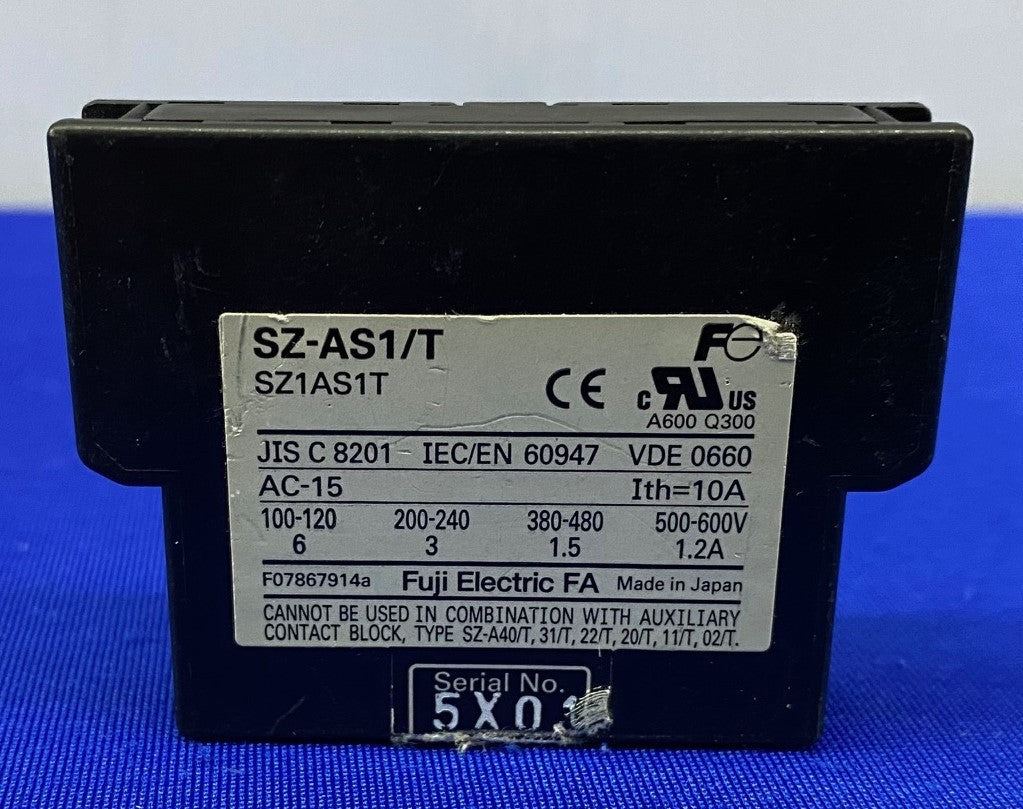FUJI  ELECTRIC SZ-AS1/T / SZ1AS1T AUXILIARY CONTACT