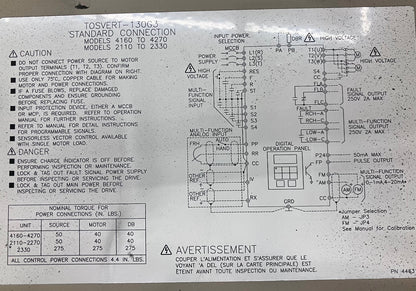 INVERTER A TRANSISTOR TOSHIBA VT130G3U4220 TOSVERT-130 G3 