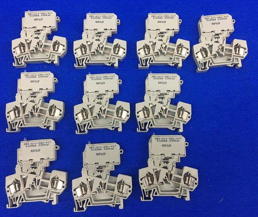 1 LOT HOEVEELHEID 10 - WAGO 281 / 281-611/281-417 2-GELEIDER ZEKERING AANSLUITBLOK