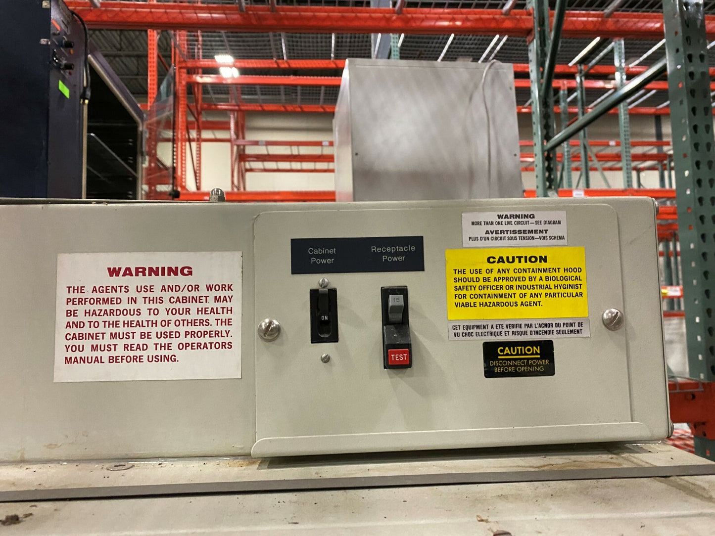 FORMA SCIENTIFIC CONTAMINATION CONTROL INCORPORATED 5' BIOLOGICAL SAFETY CABINET