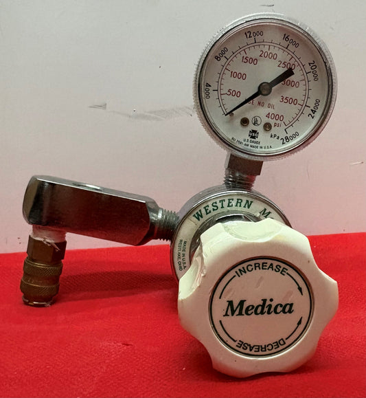 MEDICA WESTERN M1-580-PG NITROGEN FLOW GAUGE COMPRESSED GAS REGULATOR