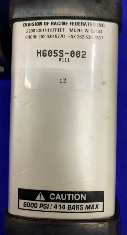 Hedland H605S-002 Water Flow Meter with McDaniel 300psi Gauge