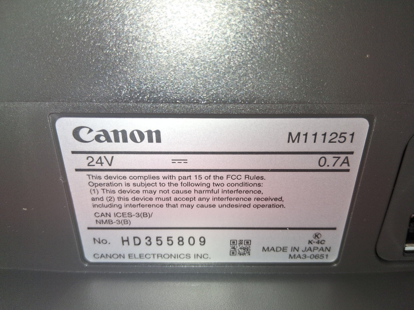 Cannon DR-C240 IMAGE FORMULA DOCUMENT SCANNER BRAND NEW