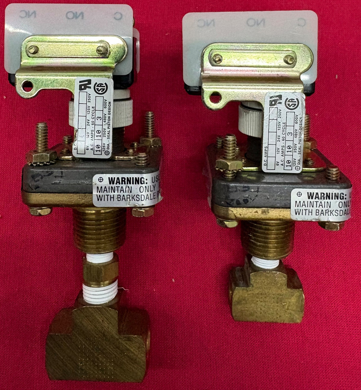 BARKSDALE E1S-H90-BR ECON-O-TROL SERIES PRESSURE SWITCH 3-90PSI - 1 LOT QTY 2