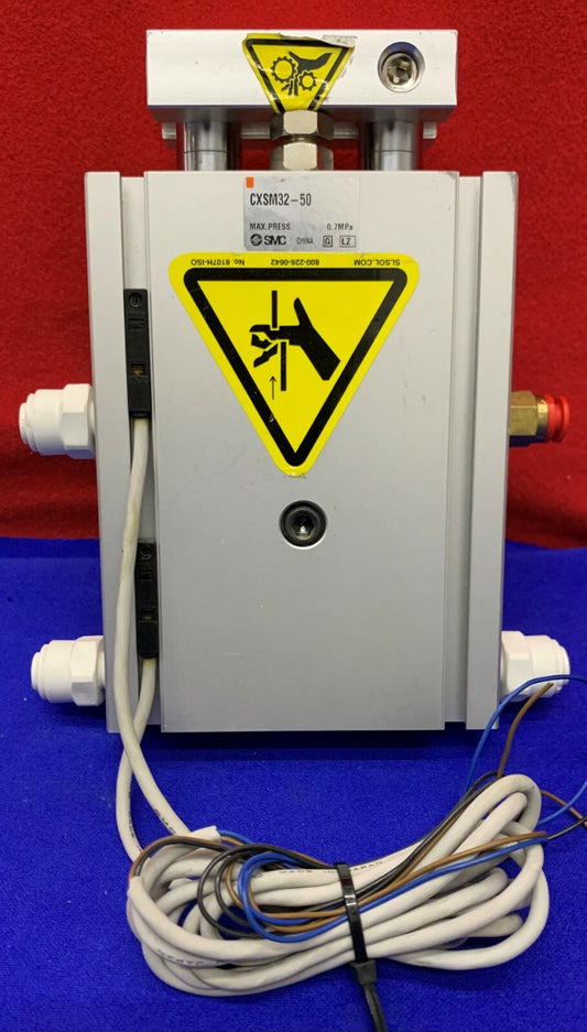 SMC CXSM32-50 Dual Rod Guided Cylinder with SMC D-Z76 Sensors