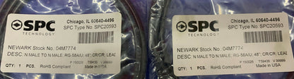 Lot of 5 - SPC Technology (Amphernol Similar) SPC20593 RG58 RG-58A/U N