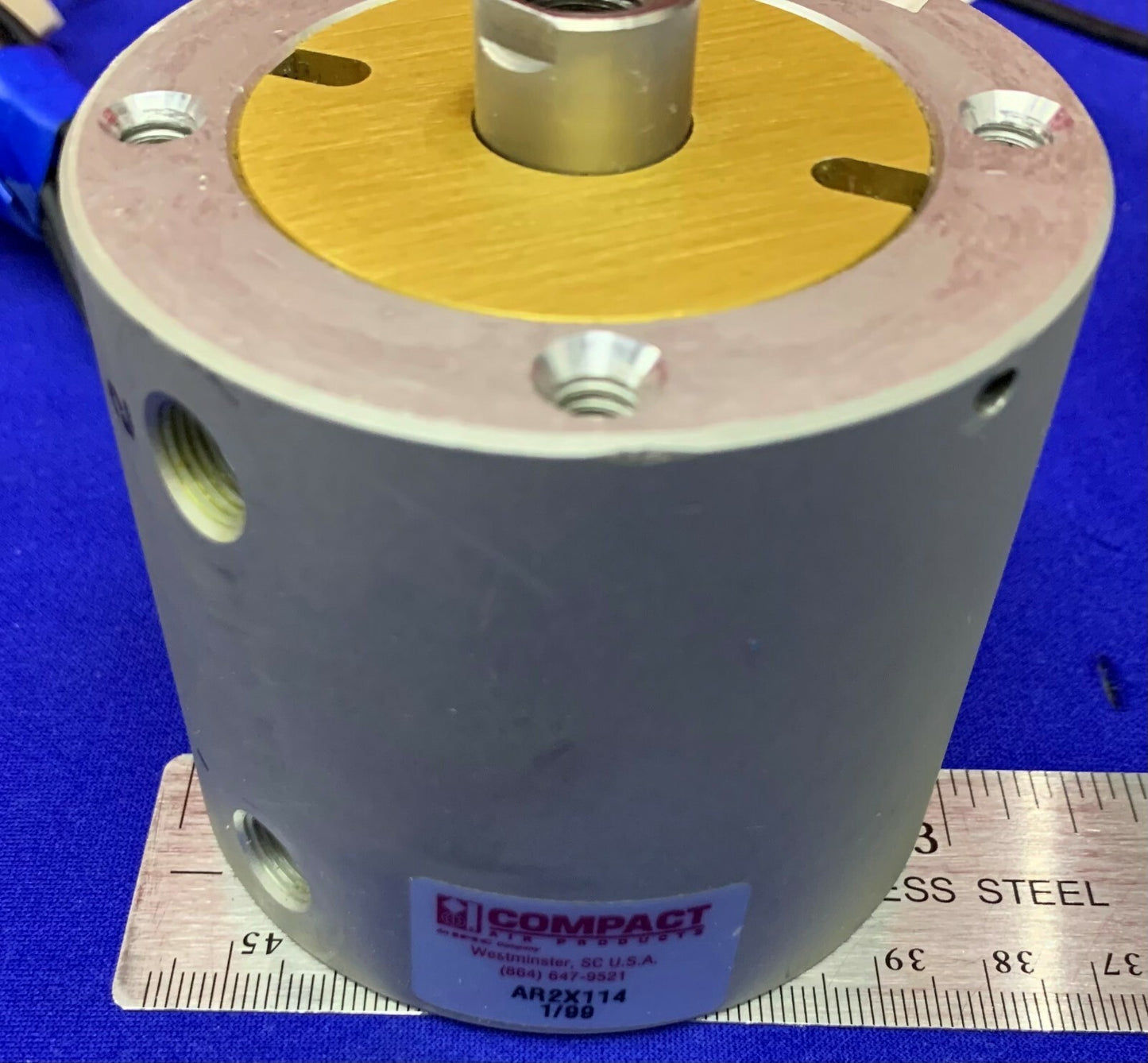 LOTE DE 2 cilindros neumáticos de pistón en pulgadas AR2X114 de Compact Air Products 
