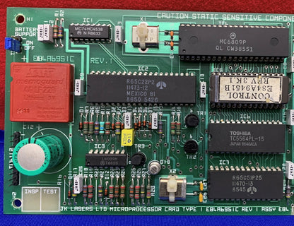 JK LASER MIKROPROZESSORKARTE E84A6951C REV1 TYP 1 PLATINE