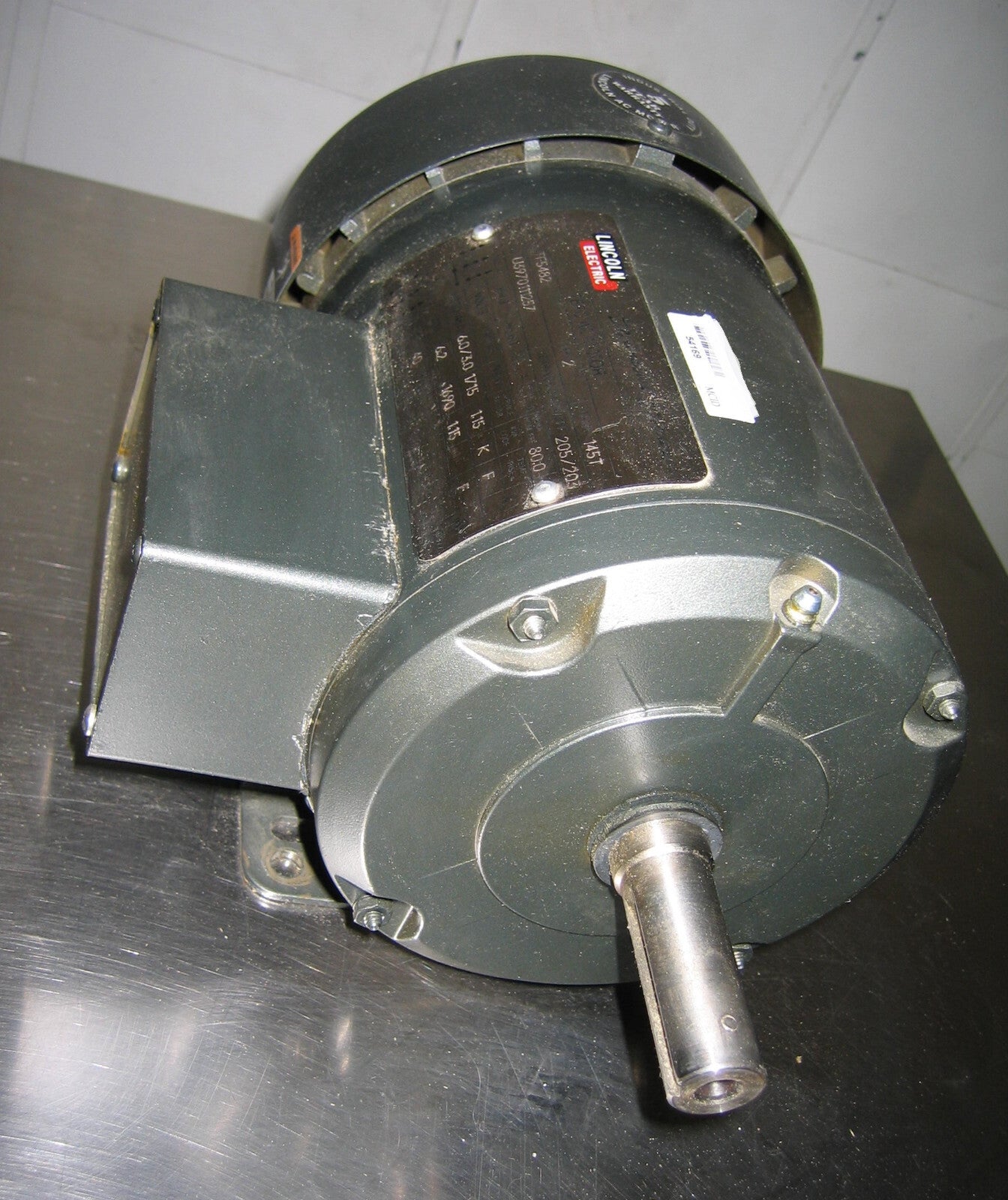 LINCOLN 3PH SIGNATURE SERIES TEFC C-FACE AC MOTOR TF5482 HP 2 - PARTS/REPAIR