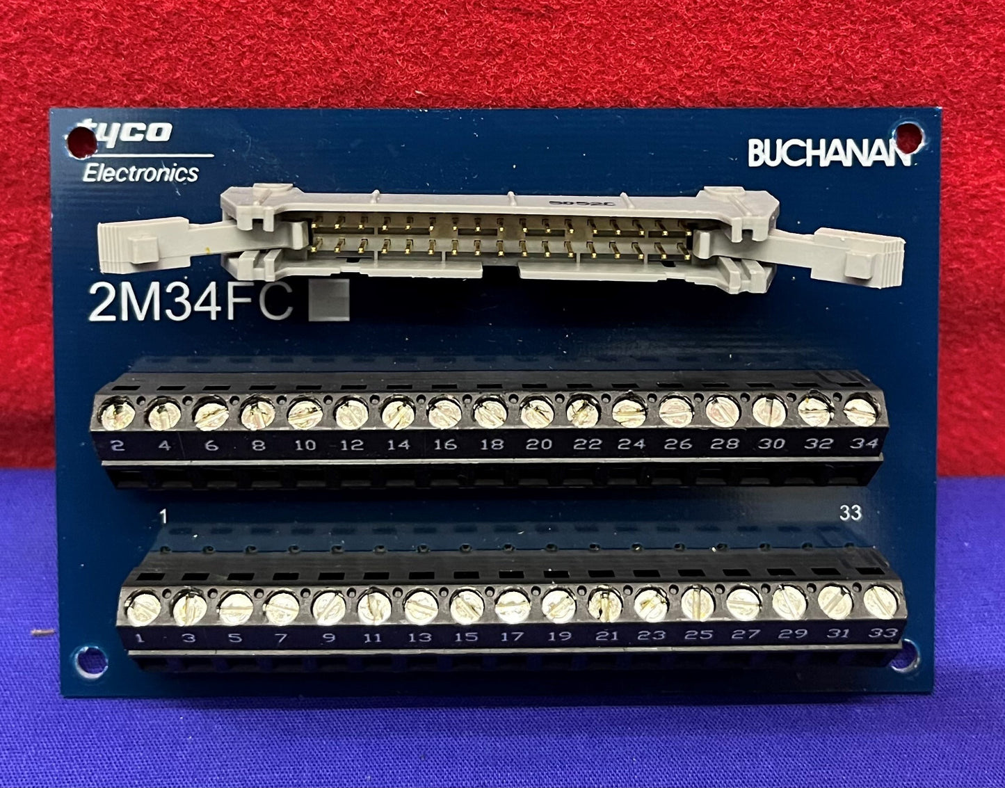 1 LOTTO QTY DA 4 - Modulo interfaccia blocco terminale 2M34FC (marchio 3-Tyco 1-RDI)