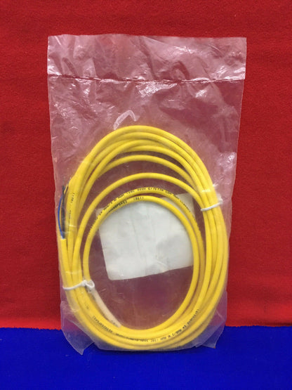 TURCK PKG 3M-4 4 METERS CORDSET YELLOW M8 FEMALE TO CUT-END 3 COND. PVC