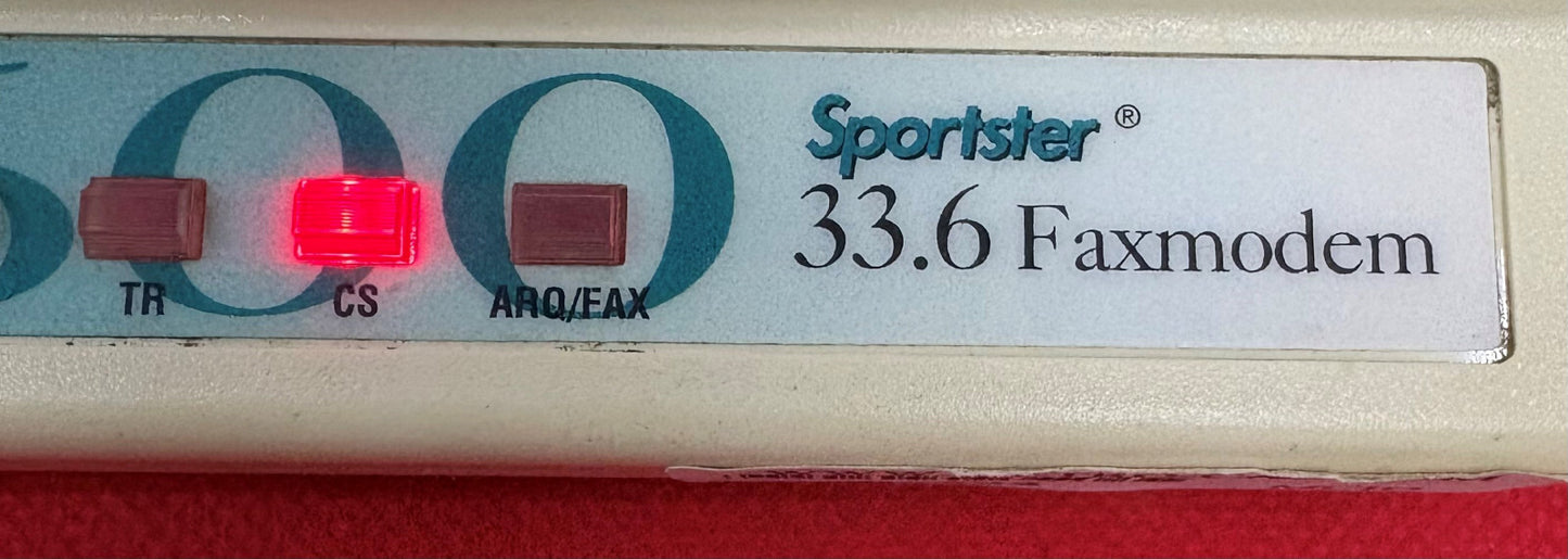US ROBOTICS スポーツスター 33.6 FAXMODEM 0459 SN: 21NJ25H7DBRT 