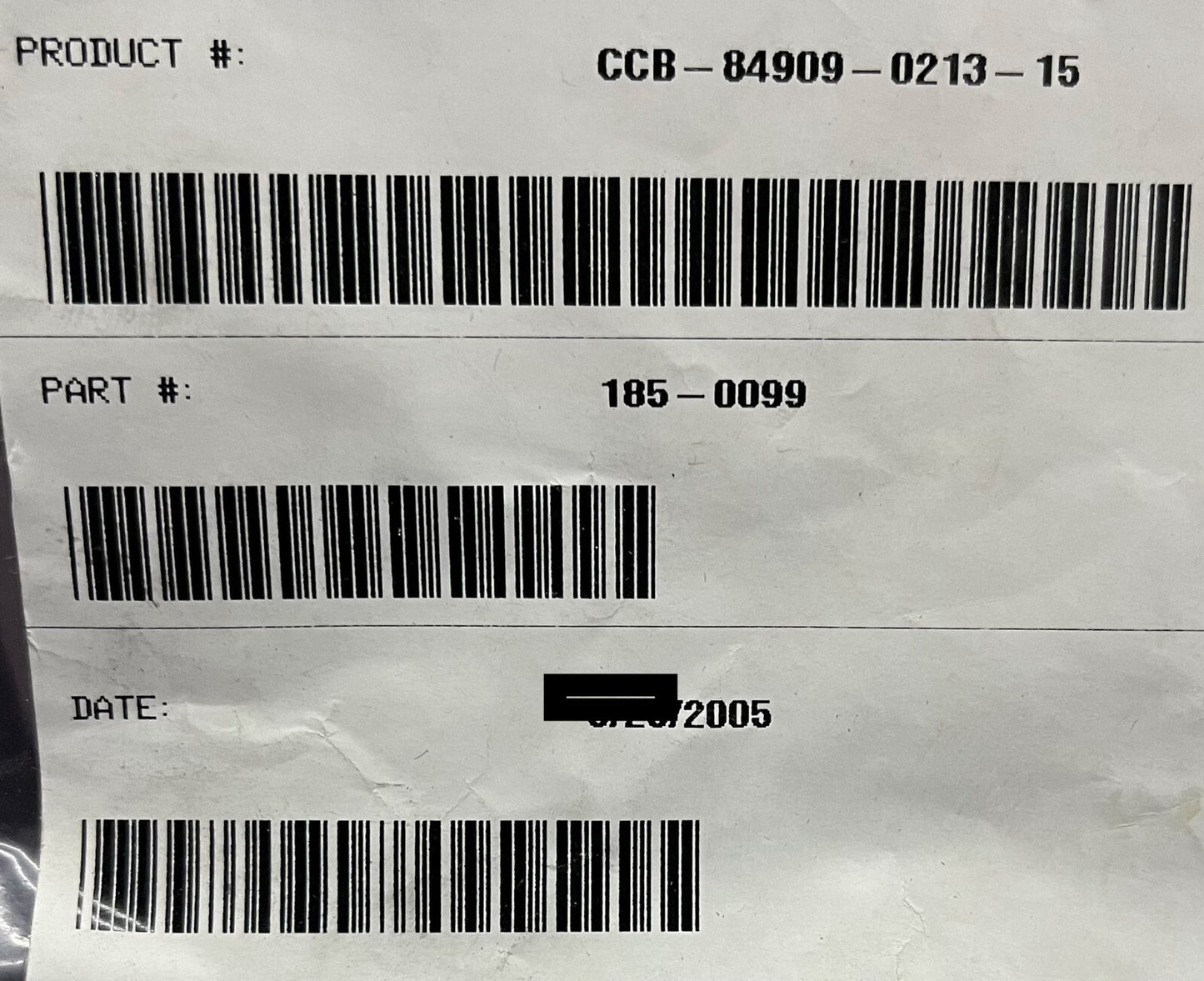 工業用インターフェースケーブル CCB 849090213 部品番号 185-0099 2 アンペア 60V