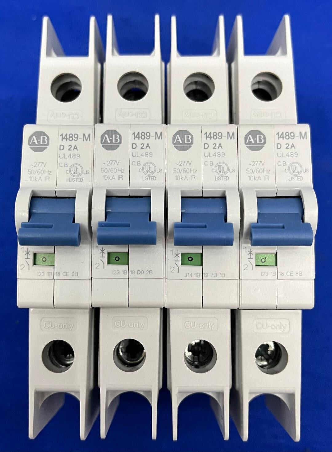 AB ALLEN BRADLEY 1489-MD 2A MINIATURE CIRCUIT BREAKER LOTTO DI 4