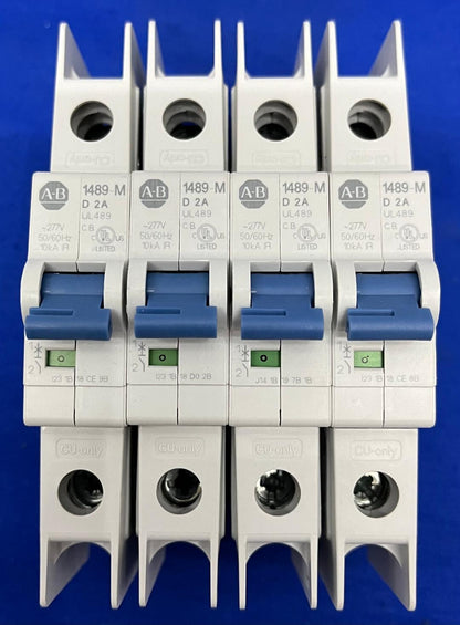 AB ALLEN BRADLEY 1489-MD 2A MINIATURE CIRCUIT BREAKER LOTTO DI 4