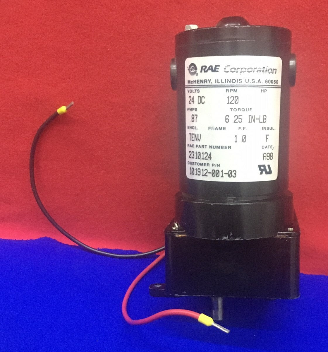 RAE 2310124 / 101912-001-03 24DC RPM 120