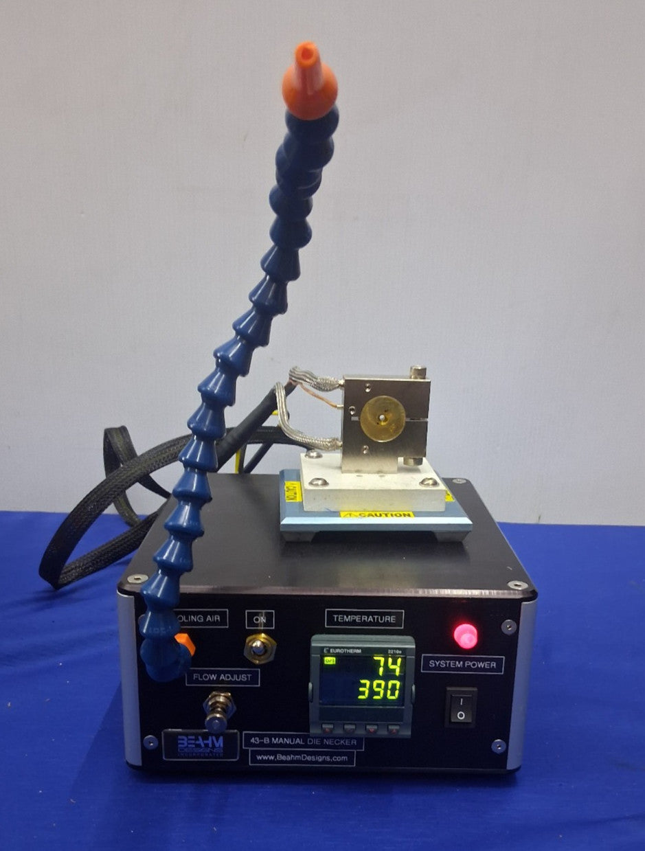 Beahm 43-B Manual Die Necker 120V 50/60 Hz 100-125 PSI 10 Amp
