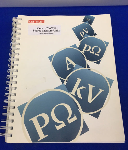 KEITHLEY 236/237 ソースメジャーユニット アプリケーションマニュアル