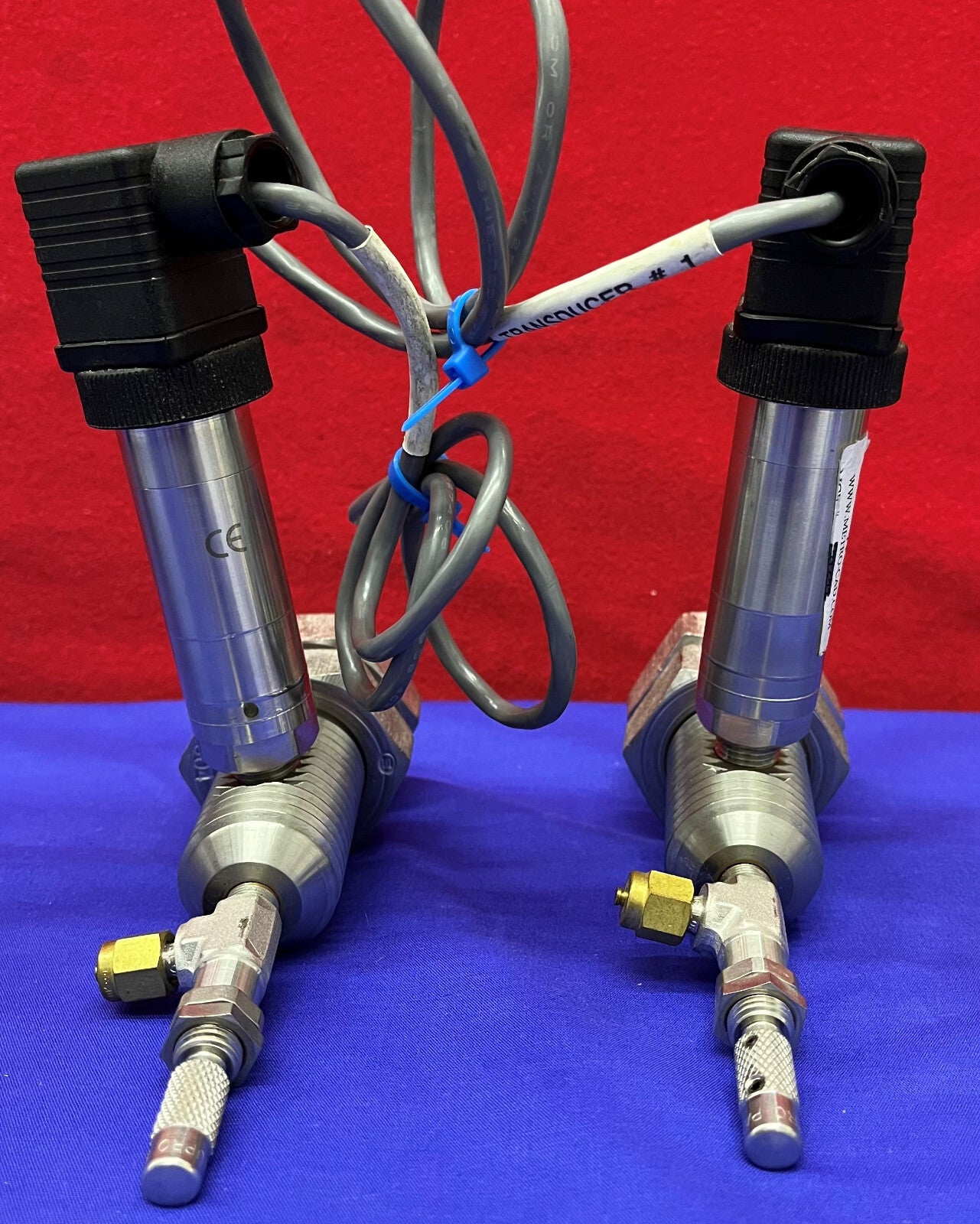 Lot of 2 Druck GE PMP 4070 Amplified Output Pressure Transducer / Hirschmann BGD