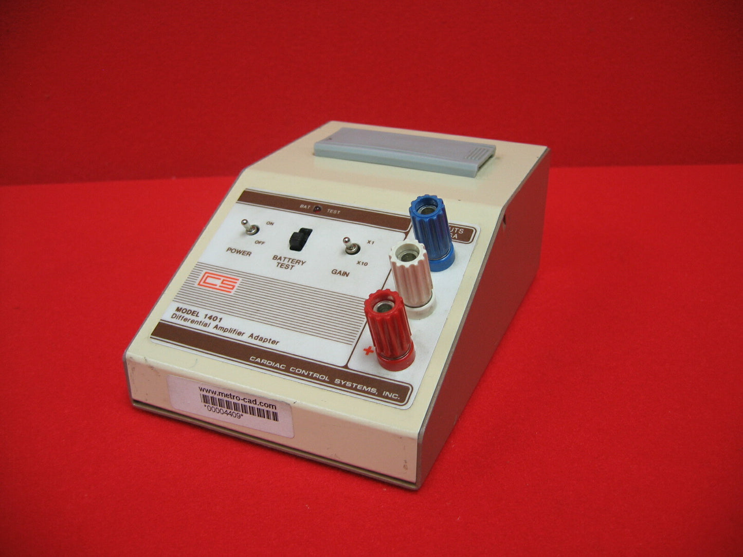 Cardiac Control Systems Inc VERSTERKERADAPTER MODEL 1401