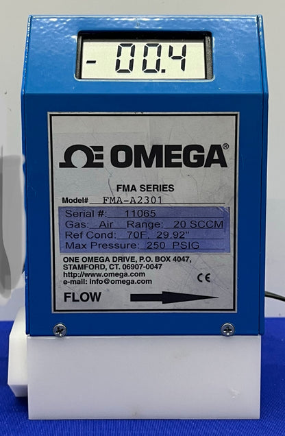 OMEGA ® FMA シリーズ FMA-A2301 質量流量計 - 電源/電源コードなし