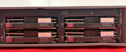 HP PROLIANT DL380 6 SLOT FOR HD 6 GB HOT SWAP - NO HD - NO MEMORY - PARTS/REPAIR