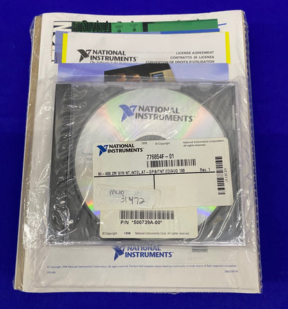 NI NATIONAL INSTRUMENTS 776854F-01 / PN *500739A-00* REV 1 SOFTWARE PACKAGE